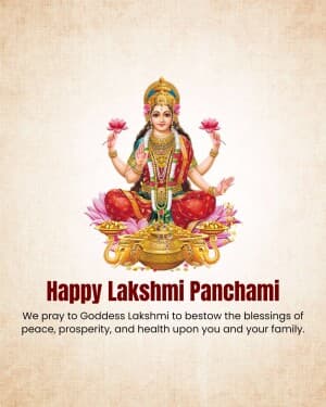 Sri Lakshmi Panchami graphic