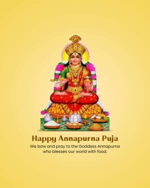 Annapurna Puja event poster