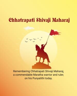 Chhatrapati Shivaji Maharaj Punyatithi flyer