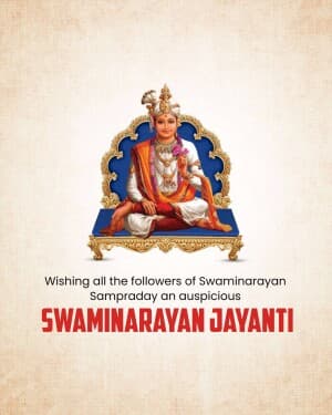 Swaminarayan Jayanti poster