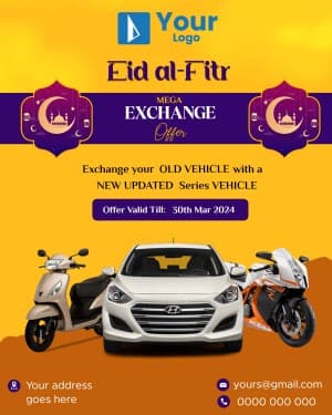 Eid al-Fitr Offers marketing flyer