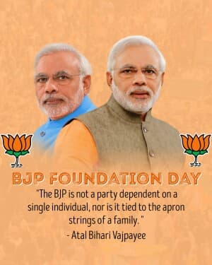 BJP Sthappna Diwas graphic