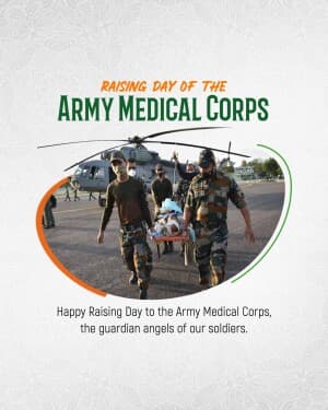 Raising day of the Army Medical Corps flyer