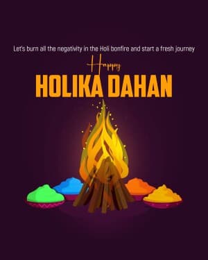 Holika Dahan event poster