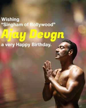 Ajay Devgn Birthday event poster