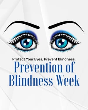 Prevention of Blindness Week post