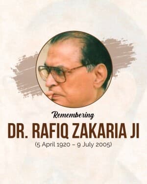 Rafiq Zakaria Jayanti poster