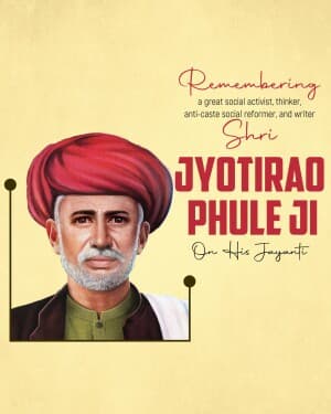 Jyotirao Phule Janmjayanti graphic