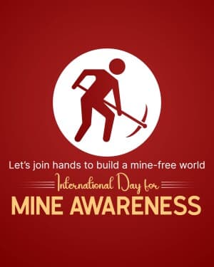 International Day for Mine Awareness flyer