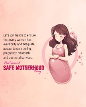 National Safe Motherhood Day creative image