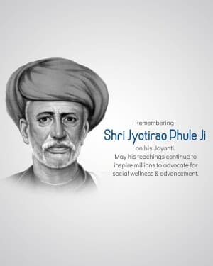 Jyotirao Phule Janmjayanti flyer