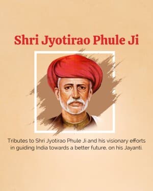 Jyotirao Phule Janmjayanti image