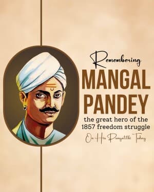 Mangal Pandey Punyatithi graphic