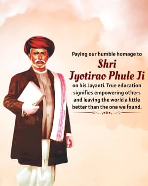 Jyotirao Phule Janmjayanti banner