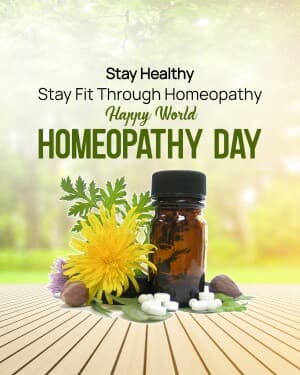 World Homeopathy Day graphic