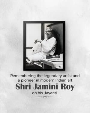 Jamini Roy Jayanti image
