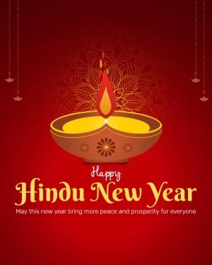 Hindu New Year creative image