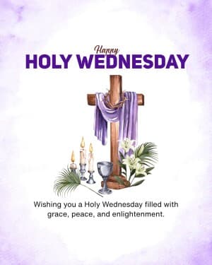 Holy Wednesday illustration