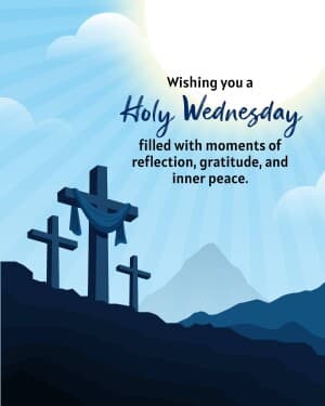 Holy Wednesday event poster