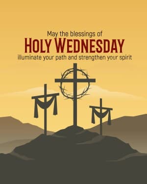 Holy Wednesday poster