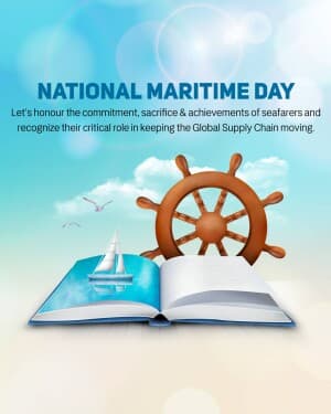 National Maritime Day Facebook Poster
