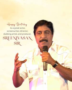 Sreenivasan Birthday graphic