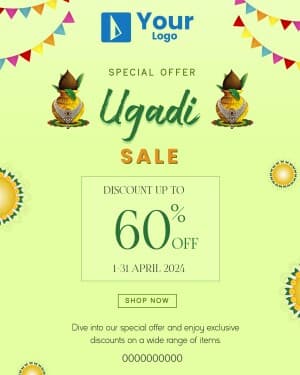 Gudi Padwa And Ugadi Offers marketing poster