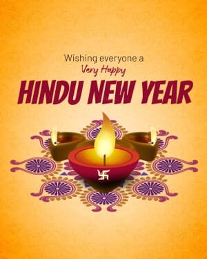 Hindu New Year whatsapp status poster