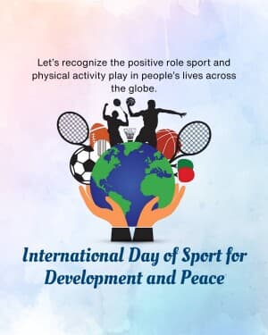 International Day of Sport for Development and Peace flyer