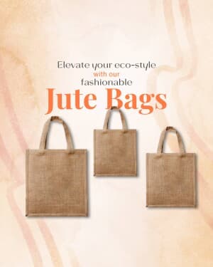 Jute Bag marketing poster