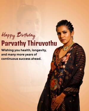 Parvathy Thiruvothu Birthday graphic