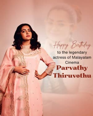 Parvathy Thiruvothu Birthday illustration