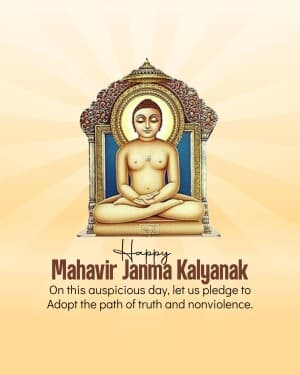 Mahavir Janma Kalyanak event poster