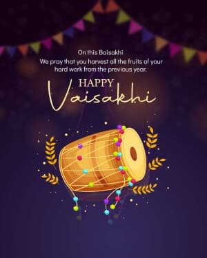 Baisakhi whatsapp status poster