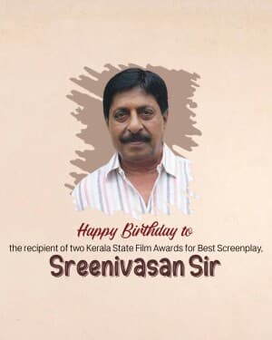 Sreenivasan Birthday video
