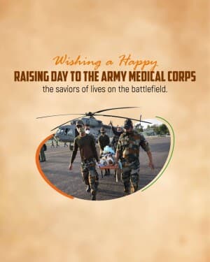 Raising day of the Army Medical Corps poster