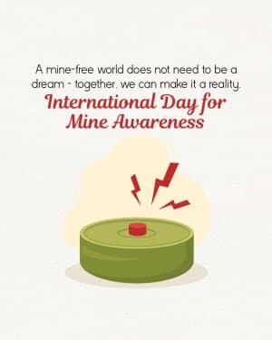 International Day for Mine Awareness poster