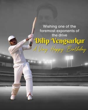 Dilip Vengsarkar Birthday image