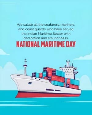 National Maritime Day event advertisement