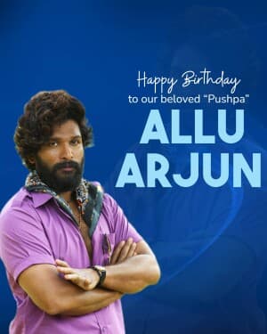 Allu Arjun Birthday image