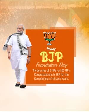 BJP Sthappna Diwas flyer