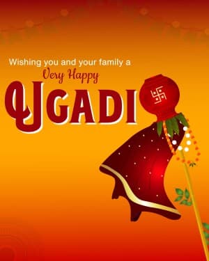 Happy Ugadi illustration