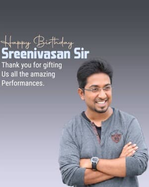 Sreenivasan Birthday flyer