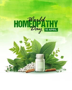 World Homeopathy Day creative image