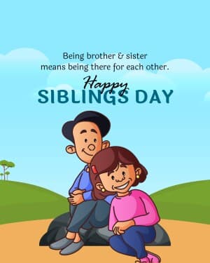 Siblings Day illustration