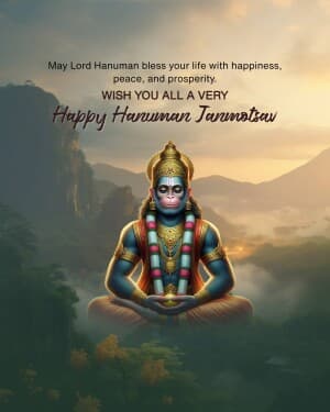 Hanuman Janmotsav advertisement banner