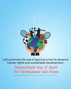 International Day of Sport for Development and Peace poster