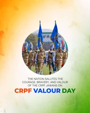 CRPF Valour Day creative image