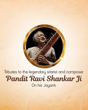 Pandit Ravi Shankar Jayanti video