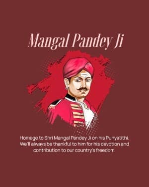 Mangal Pandey Punyatithi flyer